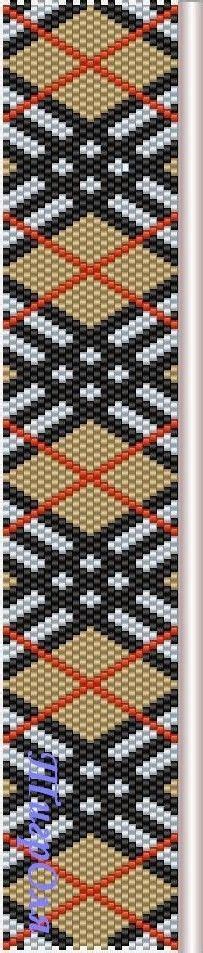 burberry peyote beading|peyote weaving pattern.